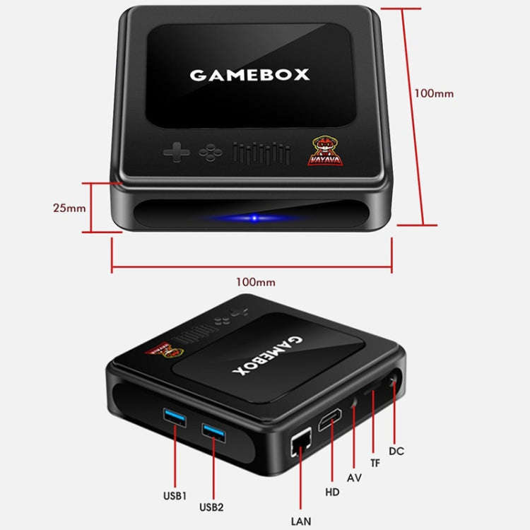 G10 GAMEBOX TV Box Dual System Wireless Android 3D Home 4K HD Game Console Support PS1 / PSP, Sty...