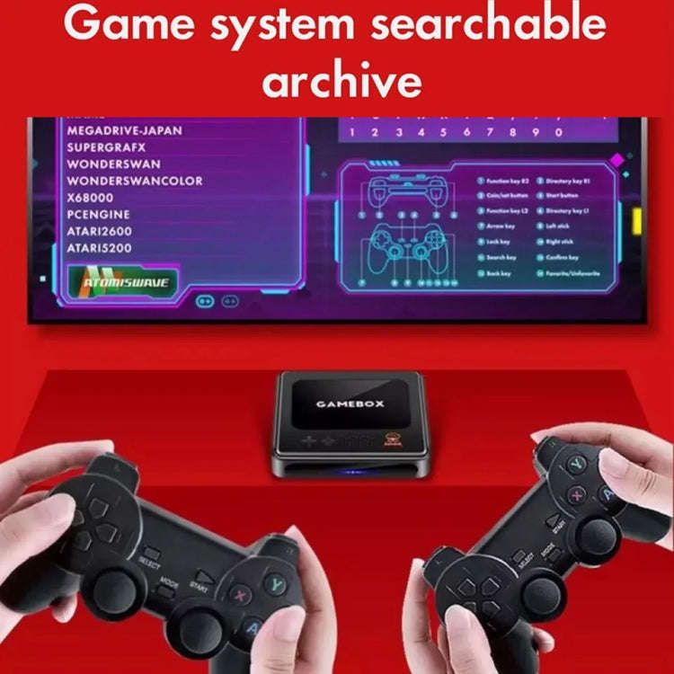 G10 GAMEBOX TV Box Dual System Wireless Android 3D Home 4K HD Game Console Support PS1 / PSP, Sty...