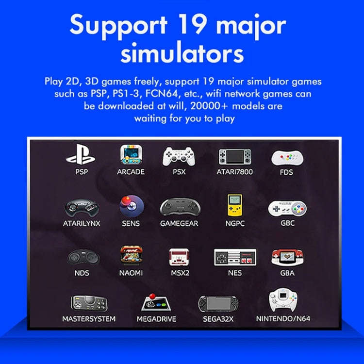 G10 GAMEBOX TV Box Dual System Wireless Android 3D Home 4K HD Game Console Support PS1 / PSP, Sty...