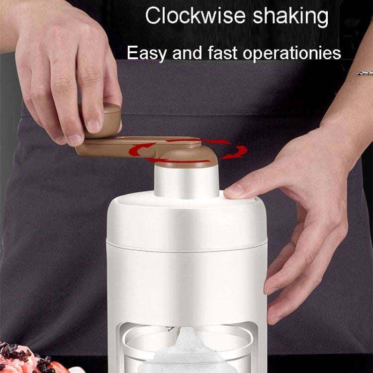 Kacheeg Small Home Ice Shaving Machine Hand-Cranked Ice Crusher, Model: Ice Shaver+Frozen Mold