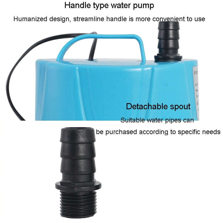 JN-311 12W Anti-Dry Burning Bottom Suction Pump Fish Tank Suction Feces Wigwam Bonsai Submersible...