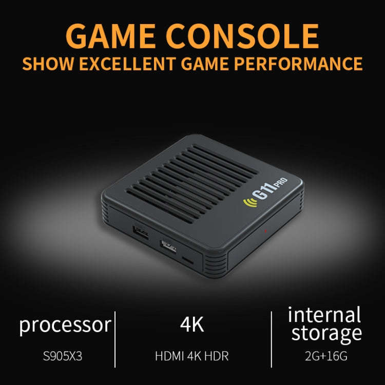G11 PRO Game Machine TV Box Dual System HDMI HD 4K Retro Arcade, Style: 128G 40,000+ Games