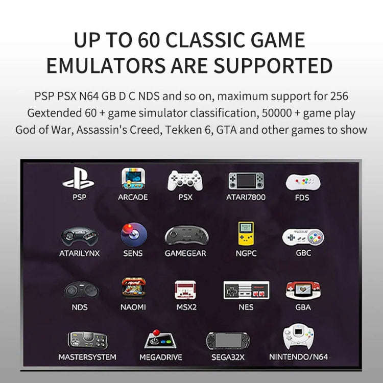 G11 PRO Game Machine TV Box Dual System HDMI HD 4K Retro Arcade, Style: 128G+Charging Handle