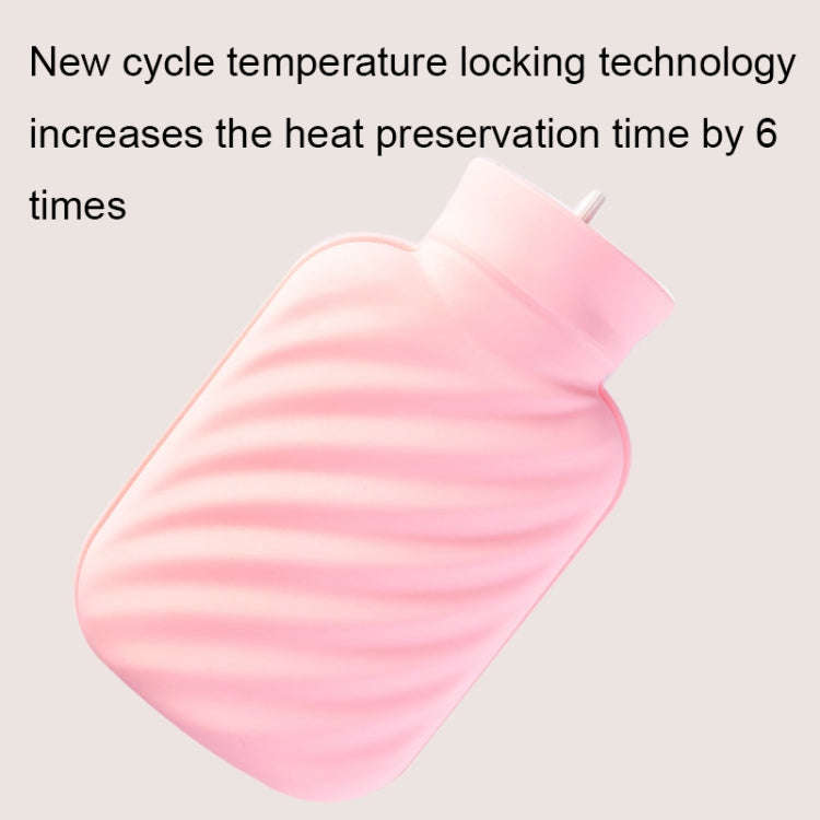 Imitation Rabbit Fur Water-filled PVC Explosion-proof Hot Water Bag for Cold / Hot Compresses, Co...