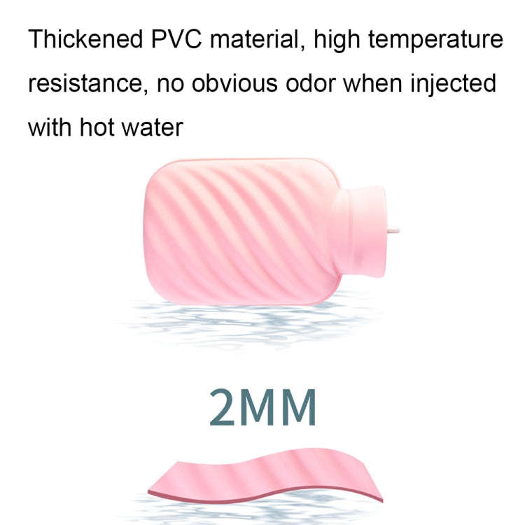 Imitation Rabbit Fur Water-filled PVC Explosion-proof Hot Water Bag for Cold / Hot Compresses, Co...