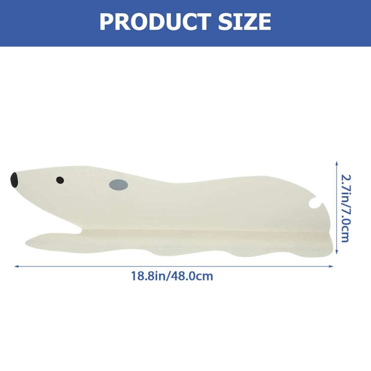 Cartoon Bear Kitchen Sink Water Deflector Sink Suction Cup Splash Protection Tools(White)