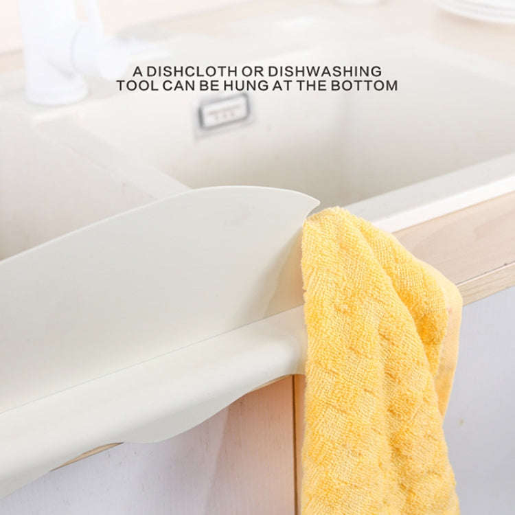 Cartoon Bear Kitchen Sink Water Deflector Sink Suction Cup Splash Protection Tools(White)
