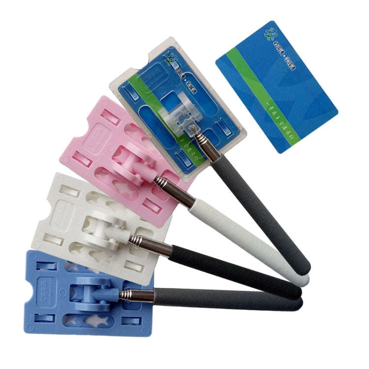 Portable Extension Pole for Car Driving Parking, Color: Pink+White