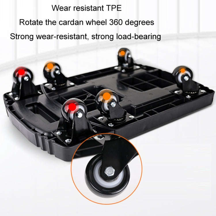 Folding Hand Trolley Portable Luggage Handling Turtle Cart(Black)