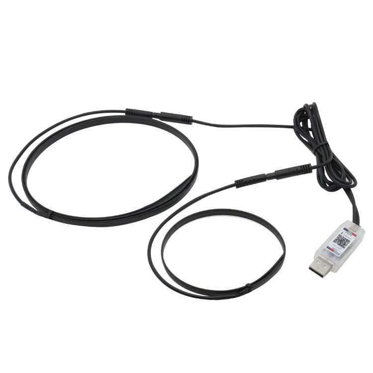 Car Interior Fiber Optic Cold Light RGB Ambient Lamp Center Phantom Footwell Atmosphere Lights, S...