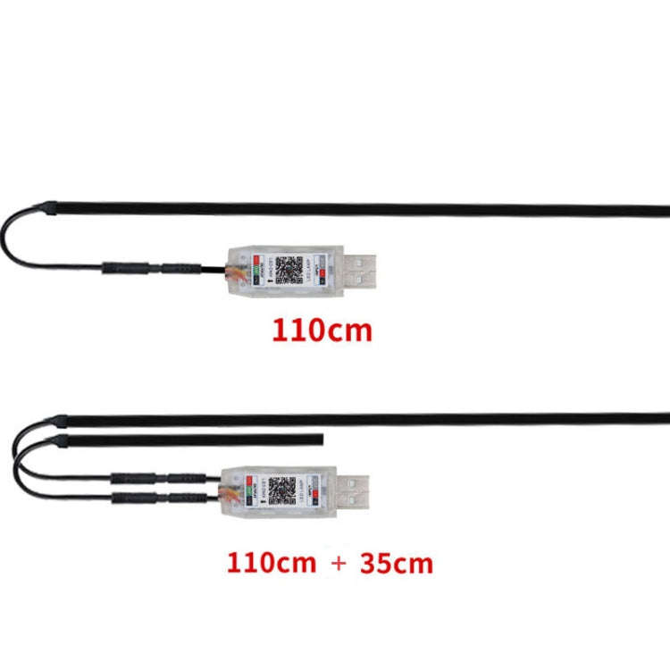 Car Interior Fiber Optic Cold Light RGB Ambient Lamp Center Phantom Footwell Atmosphere Lights, S...