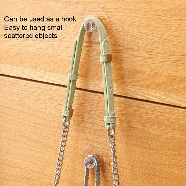 2pcs /Pack Invisible Cabinet Drawer Suction Cup Sticky Handle Acrylic Self-Adhesive Closet Glass ...