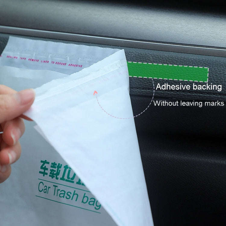 20pcs /Pack Car And Household Disposable Garbage Bag Self-Adhesive Automobile Storage Organizer, ...