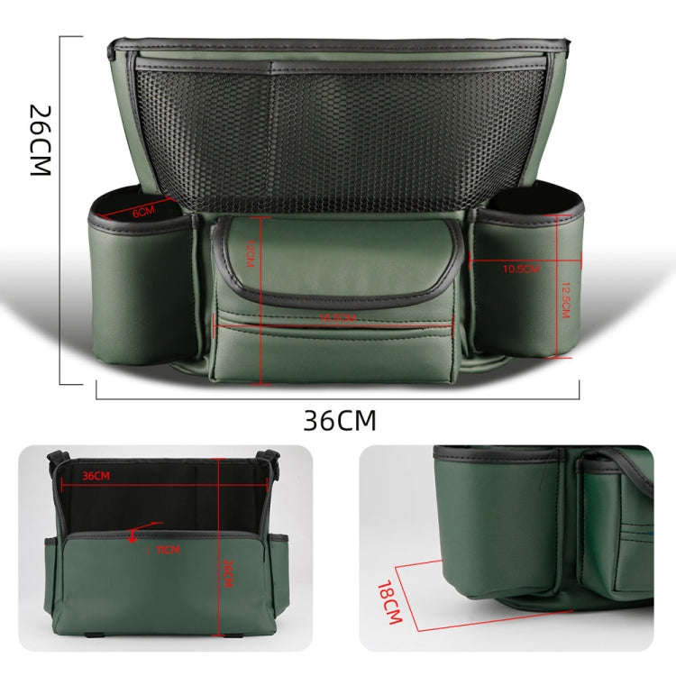 Car Multifunctional Armrest Box Storage Bag Car Interior Supplies(Grey)