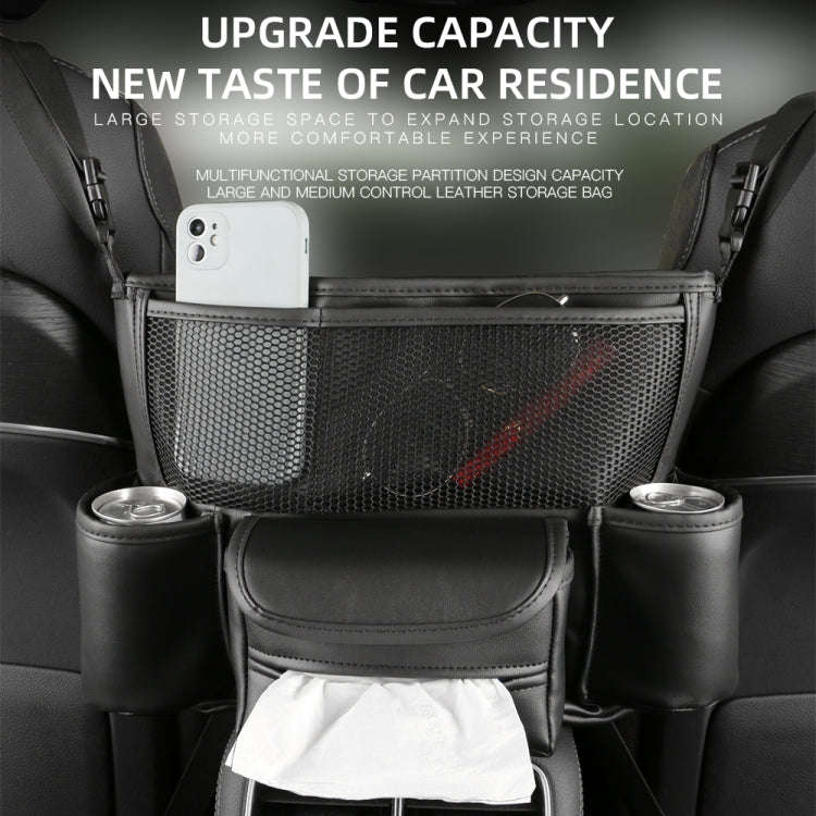 Car Multifunctional Armrest Box Storage Bag Car Interior Supplies(Grey)