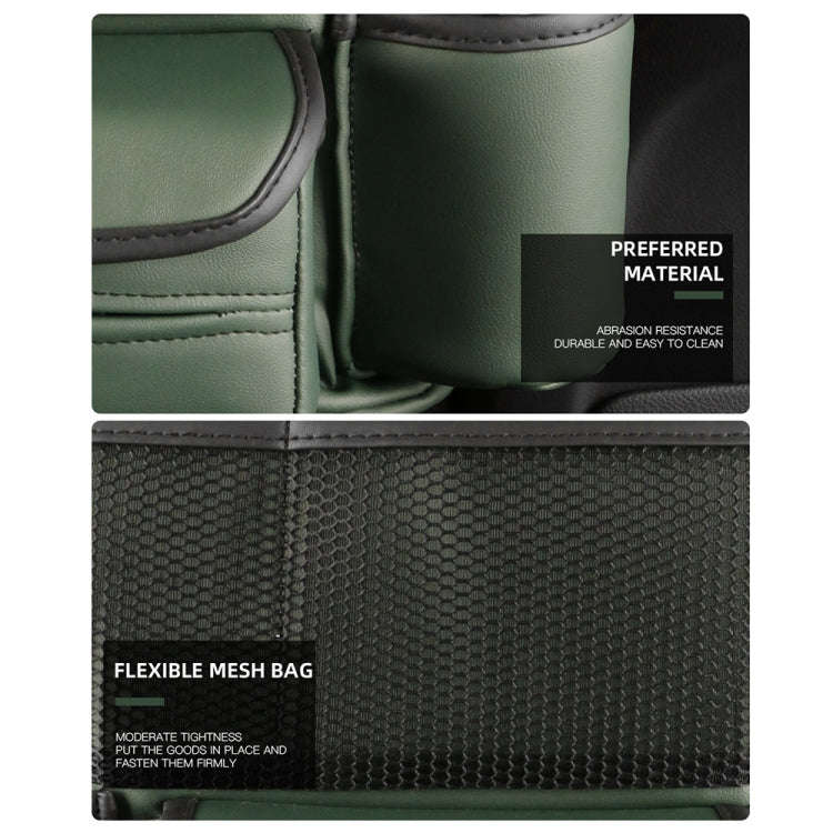 Car Multifunctional Armrest Box Storage Bag Car Interior Supplies(Green)