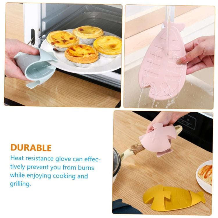 Cartoon Kitchen Thickened Heat-proof Anti-scald Gloves Oven and Microwave Oven Heat Insulation Gl...