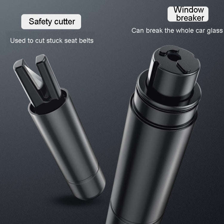 Car Emergency Life-Saving Safety Hammer Multifunctional Fast Window Breaker For Vehicle 2 In 1(Bl...