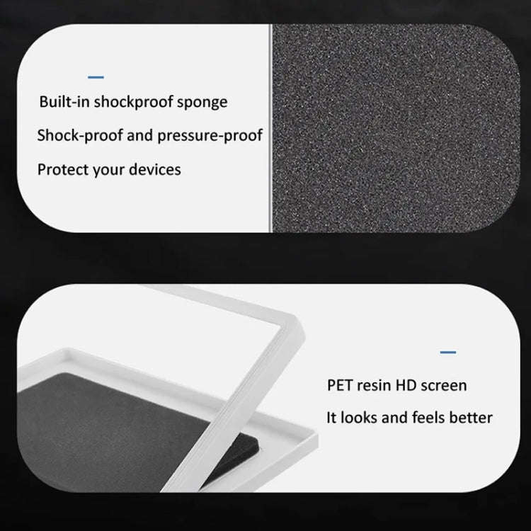 Waterproof Shower Tablet Holder Case Bathroom Kitchen Wall Mount Storage Box For IPad(Black)