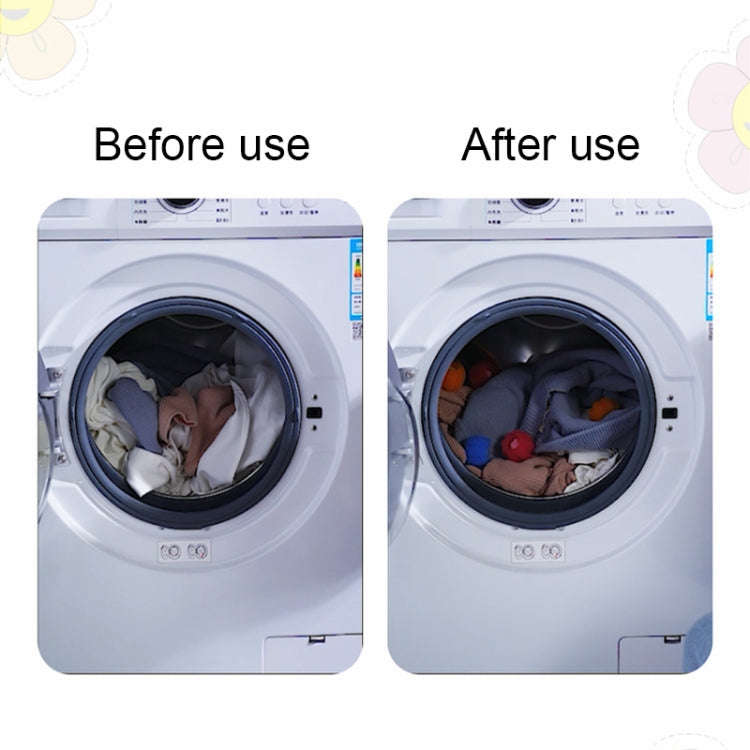 4pcs /Set Household Anti-tangle Laundry Balls Anti-knotting Laundry Cleaning Ball for Washing Mac...
