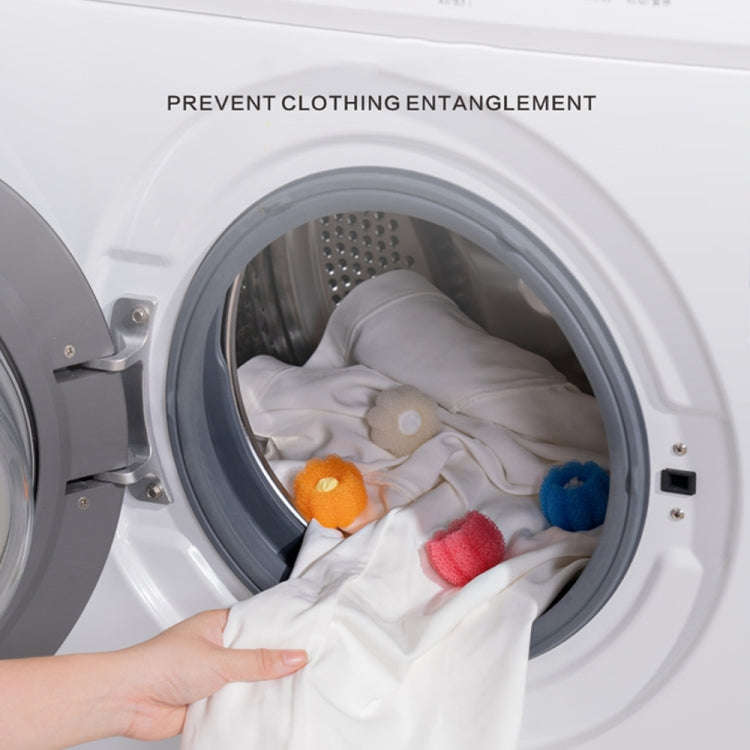 4pcs /Set Household Anti-tangle Laundry Balls Anti-knotting Laundry Cleaning Ball for Washing Mac...