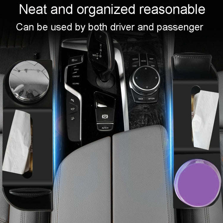 Automotive Seat Slit Organizing Box Car Seam Storage Compartment, Model: 9197