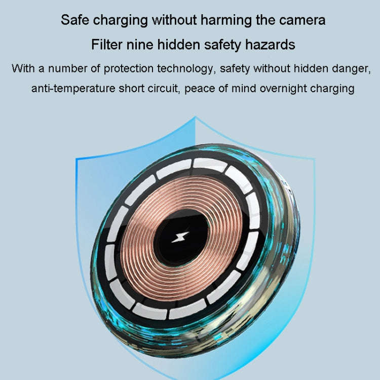 For iPhone Magsafe Magnetic Car Wireless Charger Phone Holder Light Emitting Wireless Charger, St...