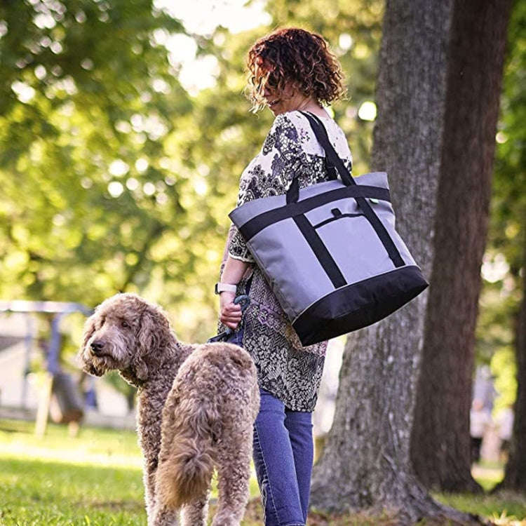 Foldable Oxford Cloth Handheld Aluminum Foil Ice Bag Large Capacity Picnic Tote Bag Waterproof Di...