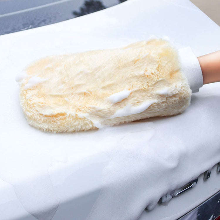 Double Sided Imitation Wool Waterproof Car Wash Gloves Car Cleaning And Maintenance Tools, Model:...