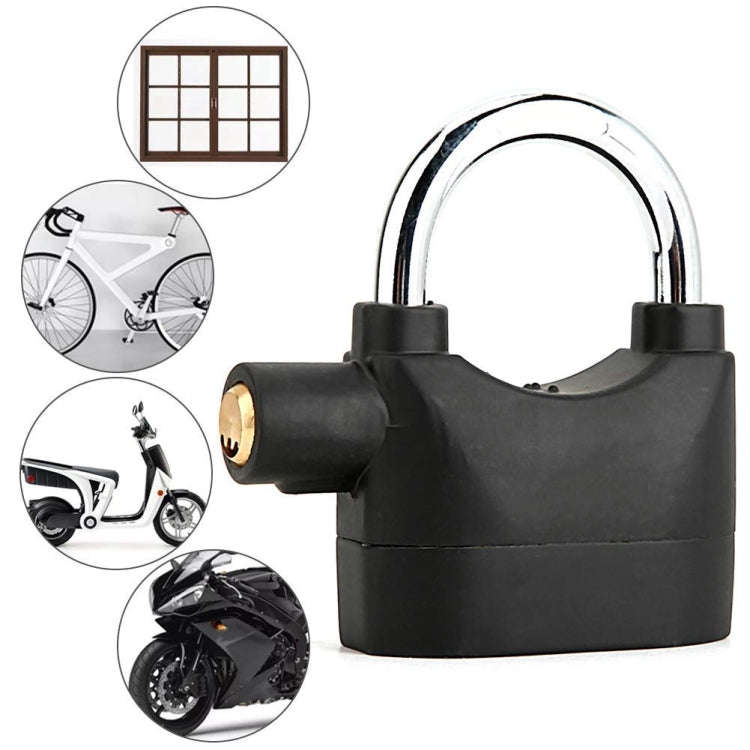 Short Beam Model Outdoor Door Anti-Theft Alarm Lock Waterproof Anti-Pick Motorcycle Bicycle Padlock