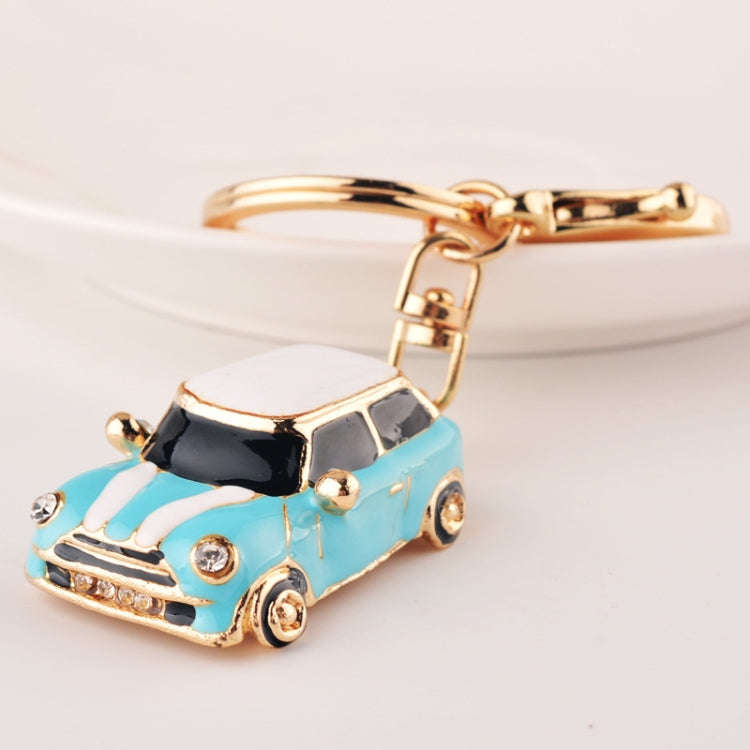 Mini Car Keychain Pendant Toy Beetle Car Gift, Color: Lake Blue