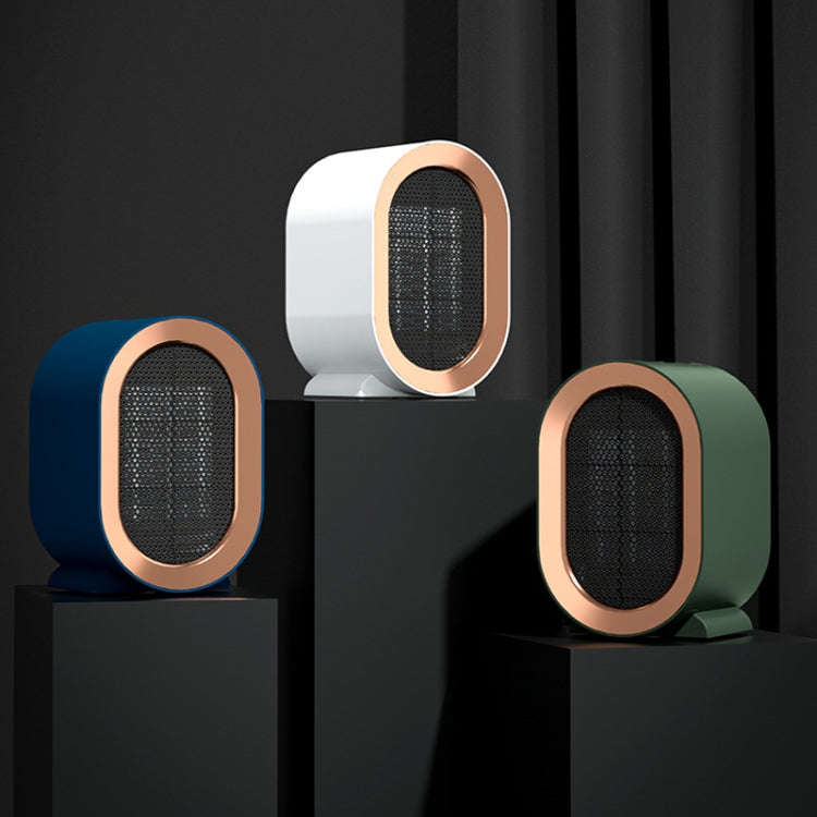 Small Desktop Electric Heater Home PTC Instant Energy-saving Heater, Spec: UK Plug(White)