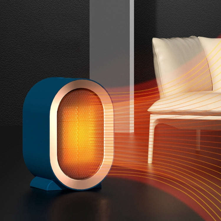 Small Desktop Electric Heater Home PTC Instant Energy-saving Heater, Spec: UK Plug(White)