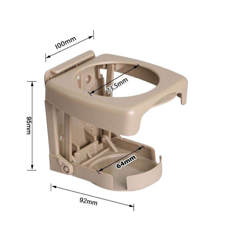 Car Air Vent Multifunctional Drink Holder Car Mug Stand Ashtray Rack(Beige)