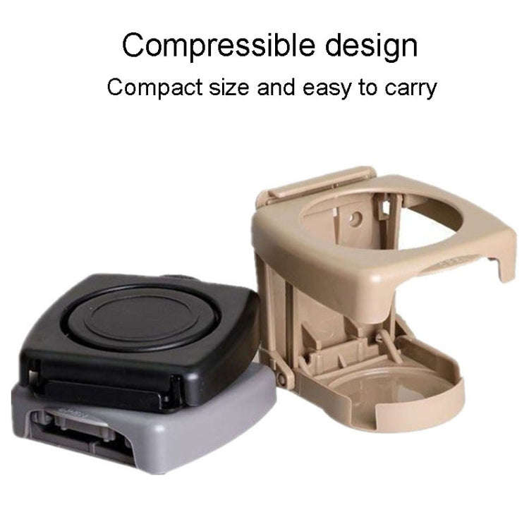 Car Air Vent Multifunctional Drink Holder Car Mug Stand Ashtray Rack(Beige)