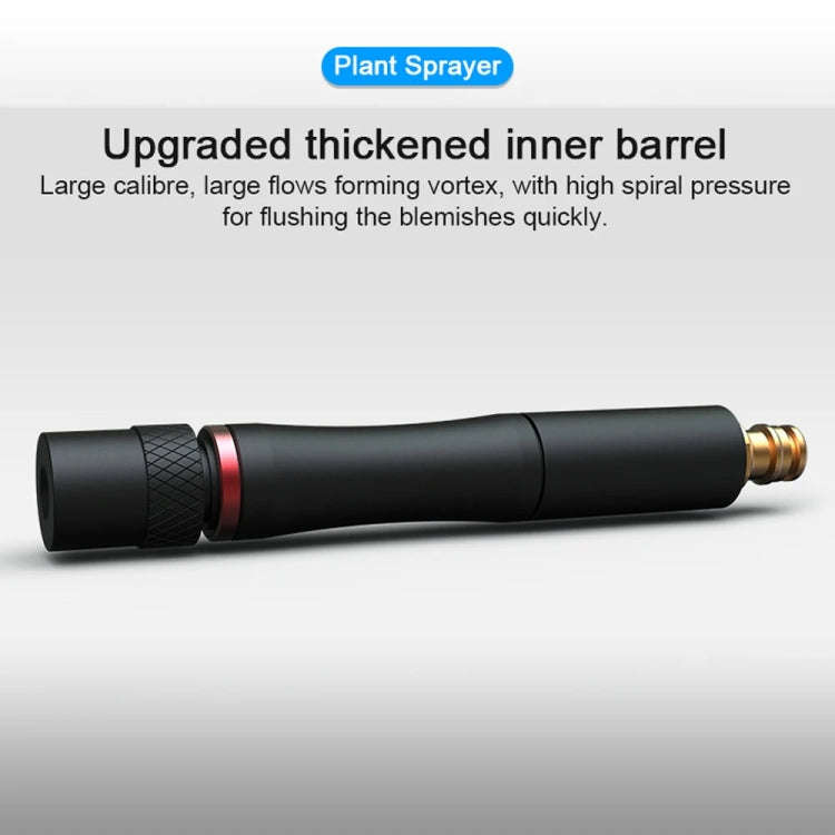 Straight Car Wash Watering Sprinkler High Pressure Garden Irrigation(Black)