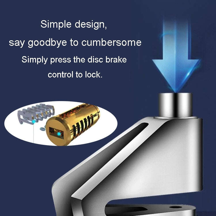 Electrical Vehicle Triangle Disc Brake Lock Universal Alloy Steel Anti-Theft Lock Scooter Padlock...