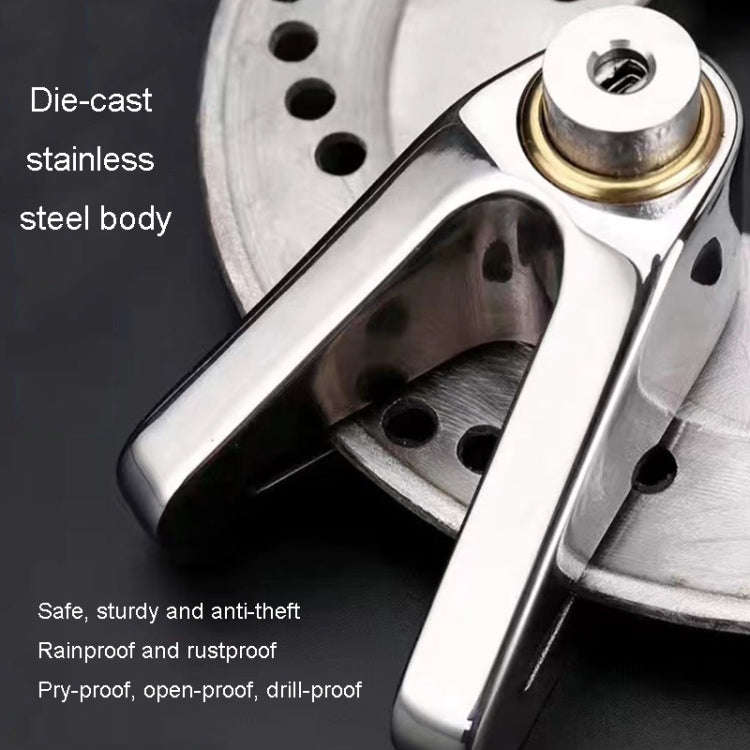 Electrical Vehicle Triangle Disc Brake Lock Universal Alloy Steel Anti-Theft Lock Scooter Padlock...