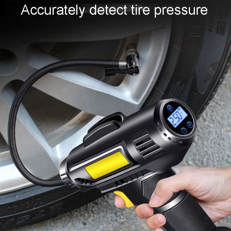 Portable Multifunctional Car Inflator Automobile Tire Pneumatic Pump, Model: Wireless Digital