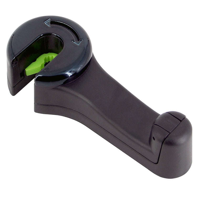 Car Back Seat Double Hook Phone Holder, Color: Black