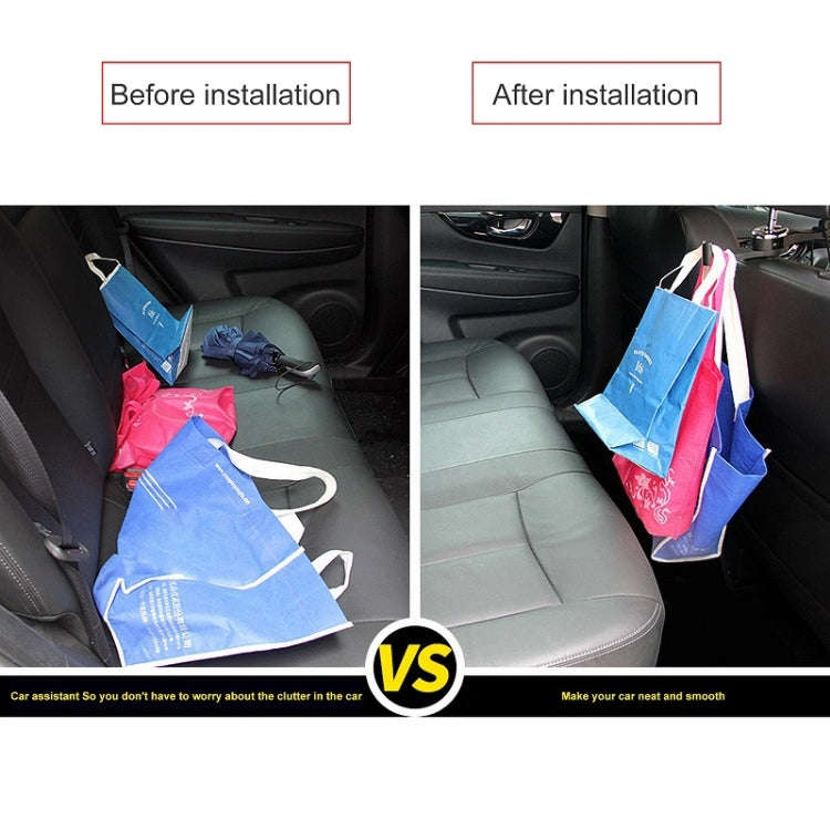Car Back Seat Double Hook Phone Holder, Color: Red