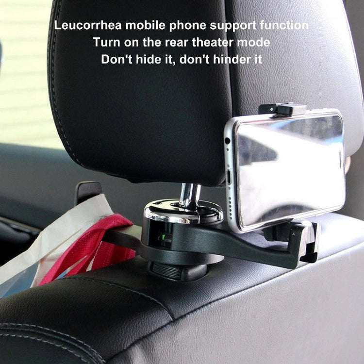 Car Back Seat Double Hook Phone Holder, Color: Red