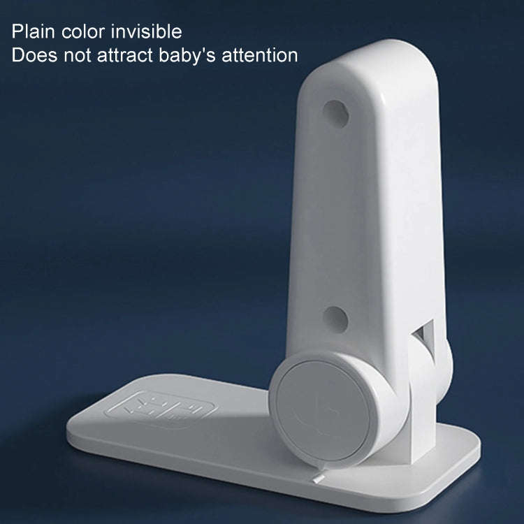 Children Safe Lock Door Handle Fixed Anti-Opening Lock(White)