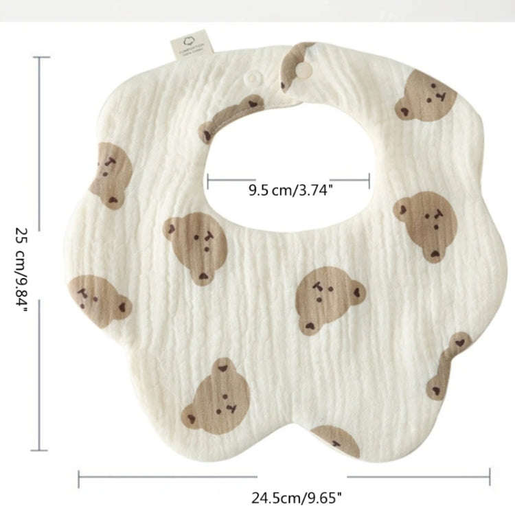 Pure Cotton 6-layer Seersucker Bib Baby Saliva Napkin Newborn Toddler Soft Burp Cloth, Style: Oil...
