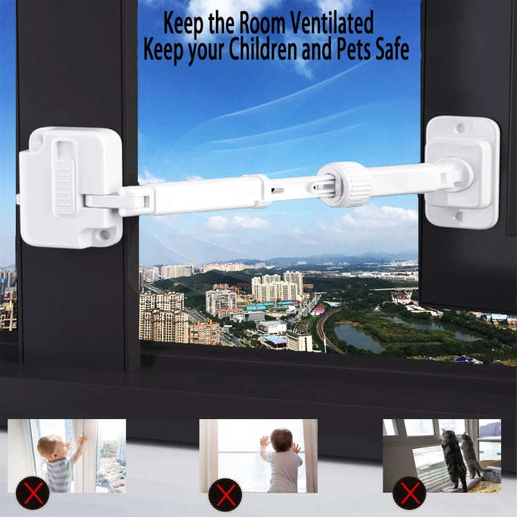 Window Limator Lock Children Safety Lock Anti-Theft Window Lock(Gray)