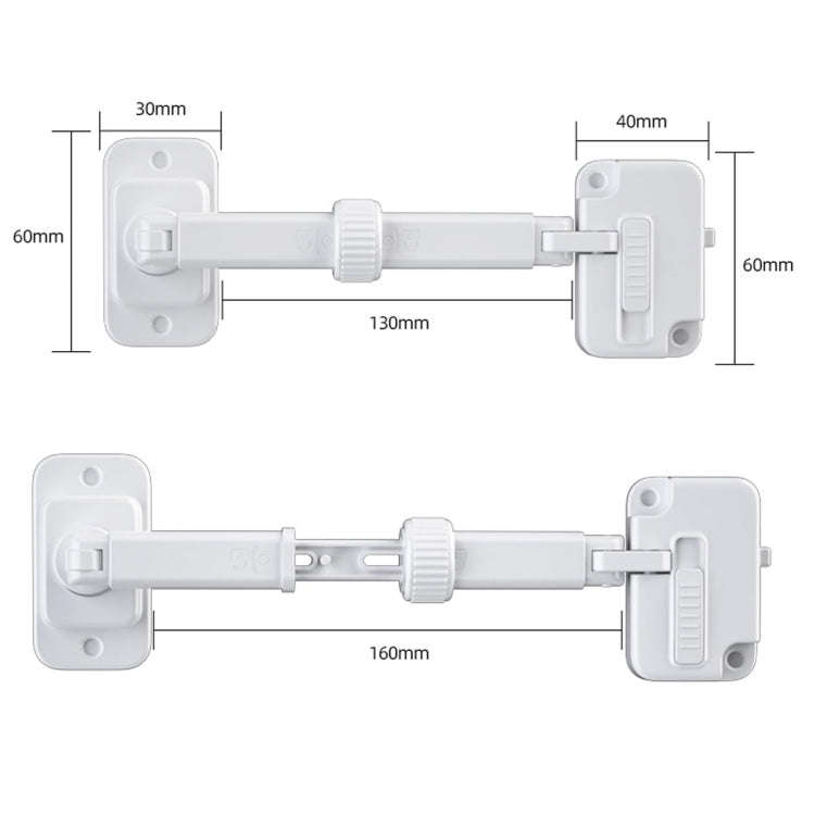 Window Limator Lock Children Safety Lock Anti-Theft Window Lock(Gray)