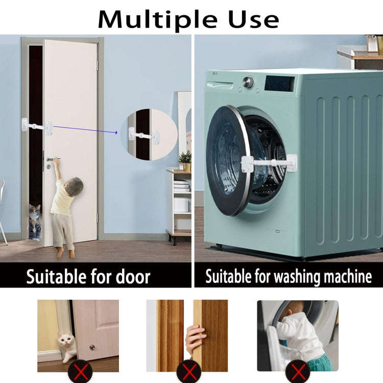 Window Limator Lock Children Safety Lock Anti-Theft Window Lock(Gray)