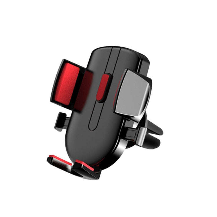 Air Vent Model Car Cell Phone Telescopic Holder Universal Automobile Navigation Bracket(Red)