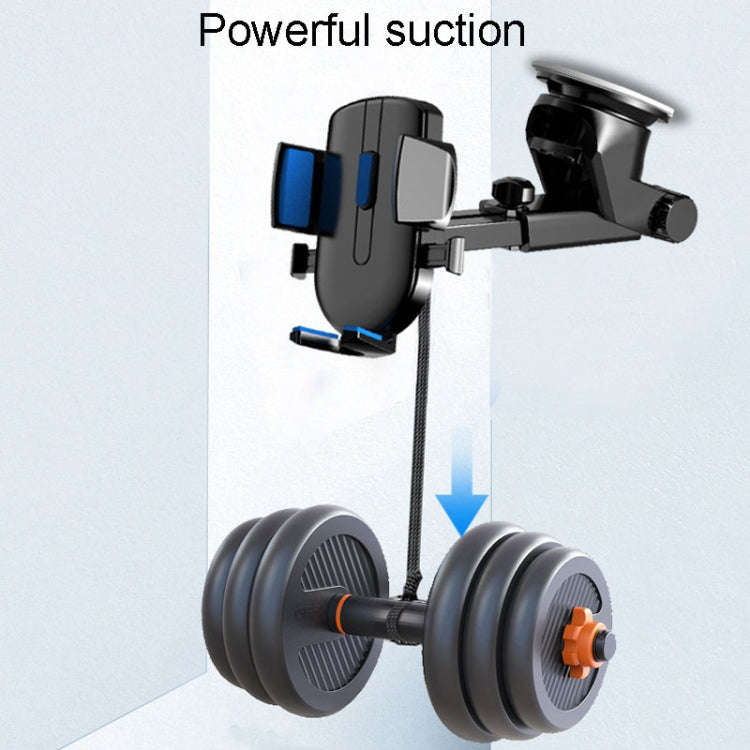 Air Vent Model Car Cell Phone Telescopic Holder Universal Automobile Navigation Bracket(Blue)