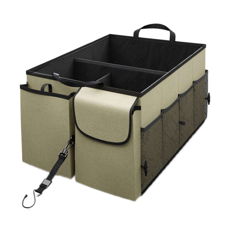 Car Foldable Glove Storage Box Trunk Organizer(Beige)